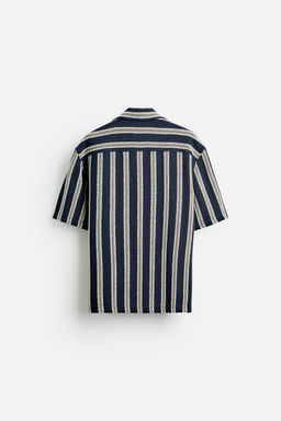 STRIPED TEXTURED SHIRT - Zara фото 7