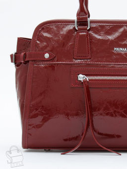 Сумка женская кожаная 8053Q wine red Polina&Eiterou  в Новосибирске