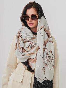 Большой, мягкий, тонкий и очень нежный двусторонний палантин - Tantino фото 7