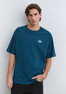 Mavi Logo Bask?l? Mavi Tisort