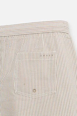 SEERSUCKER MID-LENGTH SWIMMING TRUNKS - Zara фото 10