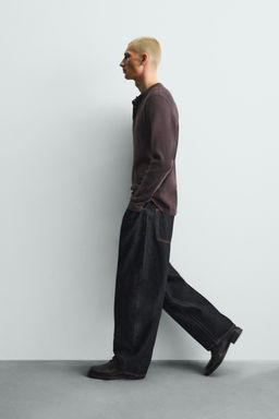 JEANS BALLOON FIT / Marino / Blanco - Zara фото 16