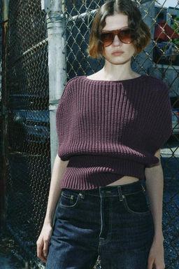 CHUNKY KNIT TOP - Zara фото 2