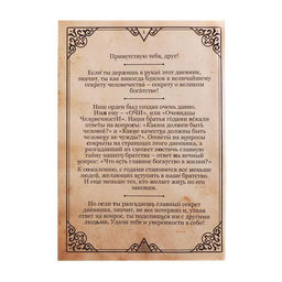 Цена за 2 шт. Книга-квест «Дневник тайного братства», 26 страниц, 14+