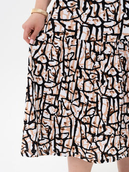 Платье хлопок 100%,бело-бежевое - Binita фото 7