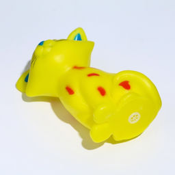 Игрушка пищащая Кошечка для собак, 10 см, жёлтая - Пижон фото 5