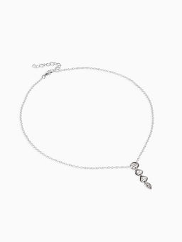 Цена за 2 шт. Кулон на цепочке "ДНК", цвет серебро