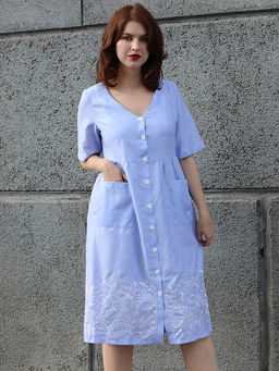 Платье летнее голубого цвета