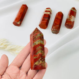 Кристалл из кирпичной Яшмы - Радуга самоцветов фото 2