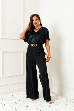 Комбинезон Beautiful Free 6391 черный-бархатный