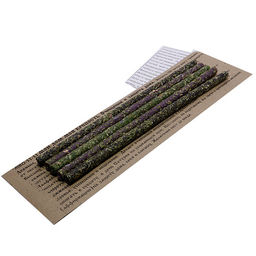 Свеча воск Травы Мой дом-моя крепость Защита семьи и дома Девясил, Шалфей, Папоротник, Можжевельник уп-5шт 16см