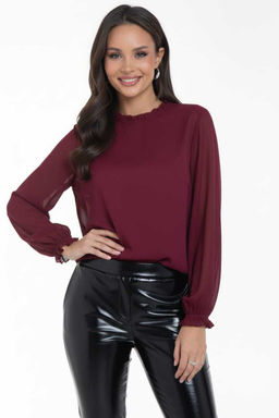 Блуза Волшебный шифон (марсала) - Diolche фото 2