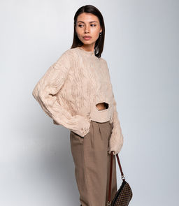 Джемпер #КТ800 (1), бежевый - Dommod фото 2