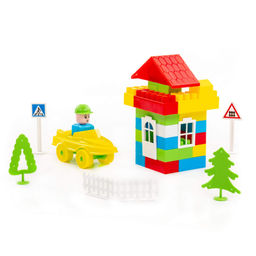 Конструктор Строитель (76 элементов) (в пакете) - Полесье фото 3