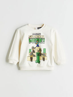 Minecraft Bask?l? Erkek ?ocuk Sweatshirt 2li