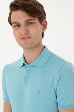 Erkek Slim Fit Polo Yaka Aqua Ti__rt - U.s. polo assn фото 2