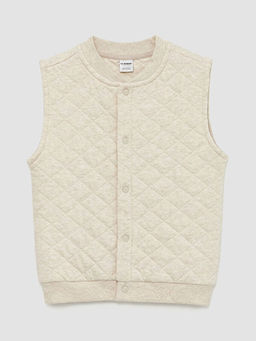 Kapitone Desenli Erkek Bebek Yelek