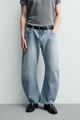 JEANS RELAXED BARREL FIT / Azul claro - Zara фото 2