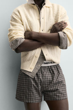 CABLE KNIT TEXTURED CARDIGAN - Zara фото 5