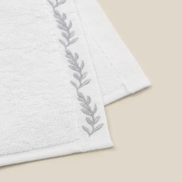 Полотенце махровое SL HOME: Floral «Блан де Блан» 30×60 см, хлопок 100%, белое