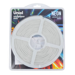 ULS-N01-2835-120LED/m-6mm-IP67-DC12V-9W/m-5M-6500K Светодиодная гибкая герметичная лента. NEON. Катушка 5м. в блистере. Дневной белый свет (6500K). ТМ Uniel