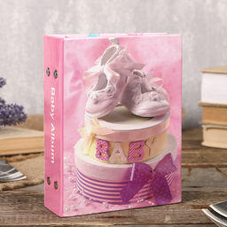 Фотоальбом на 100 фото 10×15 см Baby shoes, для девочки