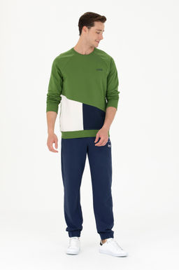Штаны спортивные U. S. Polo Assn темно-синие из хлопка - U.s. polo assn фото 9