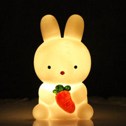 Ночник iLikeGift "Bunny carrot", white (12*6.5 см)