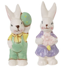 Фигурка декоративная "Заяц", L3,5 W3,5 H10,5 см, 2в.