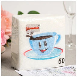 Салфетки бумажные "GARMONIA" 50л многоцветие, в ассортименте