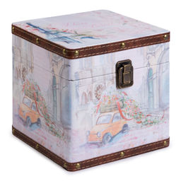 Gamma DBK-09 шкатулка декоративная сундучок 18 х 18 х 18 см №012 Парижские улочки