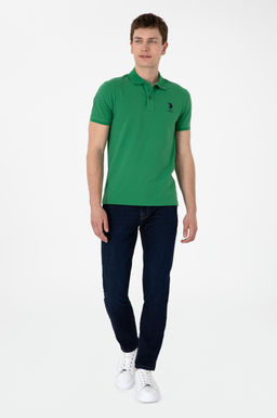 Erkek Slim Fit Polo Yaka Ye_il Basic Ti__rt Sepette S_rpriz _ndirim - U.s. polo assn фото 4