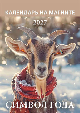 Календарь на магните, отрывной, 96*135мм, 2027г. "Символ года. Вид 1" (1127008)