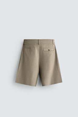 BERMUDA RELAXED FIT PLIEGUES CINTUR?N / Negro - Zara фото 8