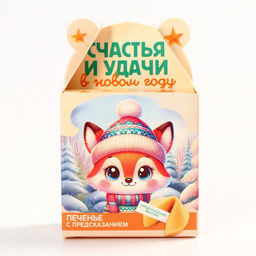 Цена за 2 шт. Печенье с предсказанием на новый год Счастья и удачи, 1 шт. ? 6 г - Фабрика счастья фото 4
