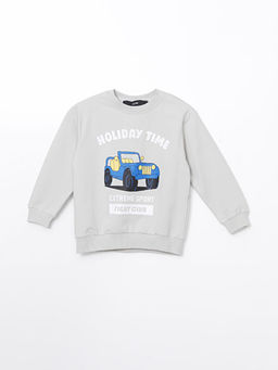 Bisiklet Yaka Erkek Bebek Sweatshirt