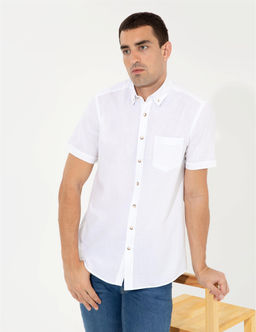 Beyaz Regular Fit K_sa Kollu G_mlek - Pierre cardin фото 4