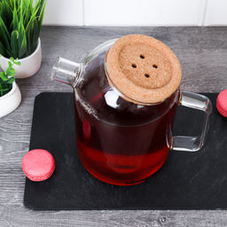 Чайник заварочный 1200 мл с ситом и пробковой крышкой / GT-35-39 /уп 36/ - Галеонтрейд фото 9