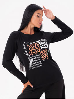Лонгслив Форэвэр женский черный - София фото 5