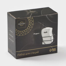 Набор для специй Magistro «Инь-Янь», 2 предмета: солонка, перечница, 150 мл, керамика