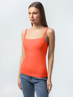 Топ с двуслойной зоной бра из премиального хлопка