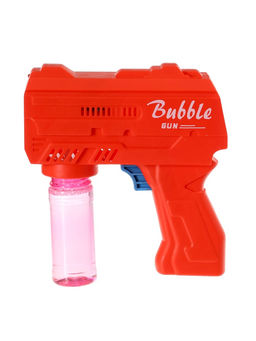 Генератор мыльных пузырей Пистолет, световые эффекты, работает от батареек, красный - Simaland фото 3