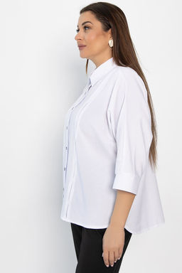 Рубашка Настасья (белая) Б14221-4М - Lt collection фото 7