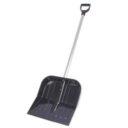 Лопата д/снега из полик-та "Эконом" 430х420мм (с черенком) М3619