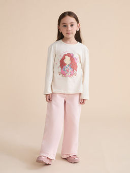 Bisiklet Yaka K?z ?ocuk Ti??rt