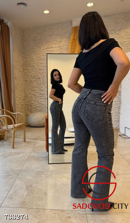 Джинсы женские клеш с высокой посадкой - Bruno фото 5