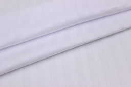 Сатин-страйп цв.Белый (оптически отбеленный) (1см*1см), ш.2.2м, хлопок-100%, 120гр/м.кв - Купава фото 3