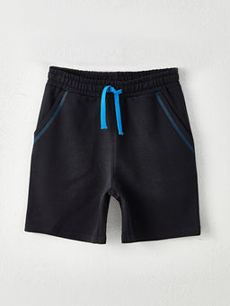 Bisiklet Yaka Bask?l? Uzun Kollu Erkek ?ocuk Sweatshirt ve ?ort - Waikiki фото 3