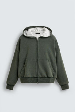 COMBINED CHECK HOODIE - Zara фото 6