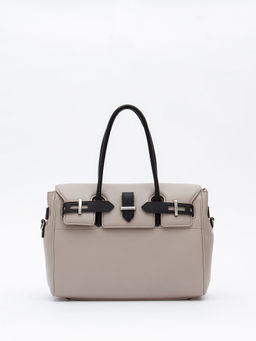 Сумка женская кожаная 1081M apricot coffee Polina&Eiterou